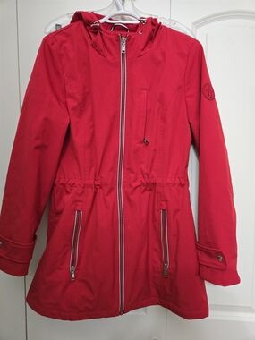 Tommy Hilfiger Red Logo-Trim Jacket